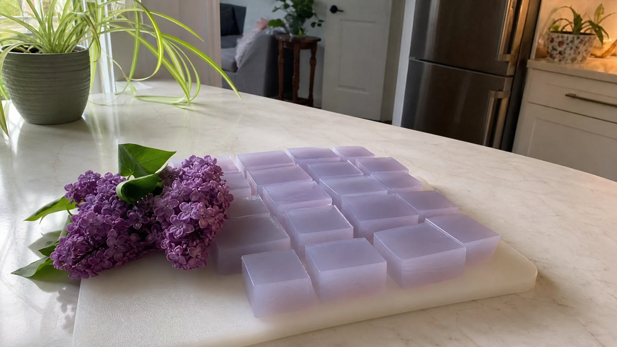 Melt and Pour Lilac Soap: Scent at the Base Maker's Rate